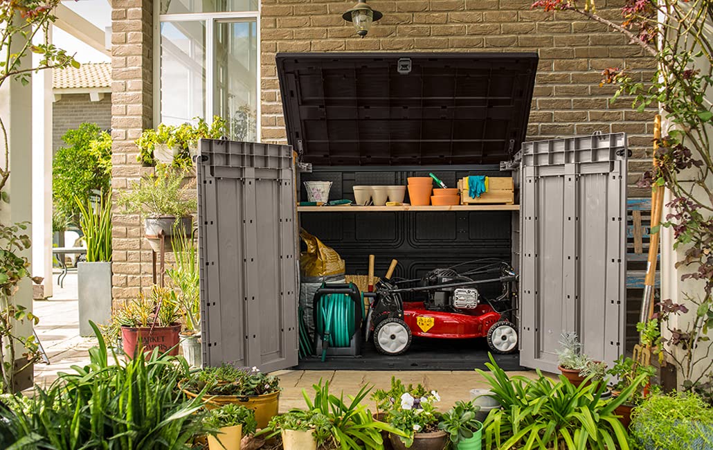 1200L Outdoor Garden Storage Shed with Lift-Up Lid & Double Doors – view 7