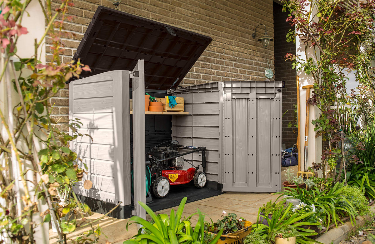 1200L Outdoor Garden Storage Shed with Lift-Up Lid & Double Doors – view 4