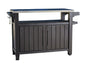 Keter Unity XL BBQ Side Table, Dimensions 134 x 51.7 x 89.6 cm, Grey, Weatherproof