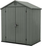 Keter Darwin 6x4ft Double Door Garden Shed — Wood-Effect Outdoor Storage