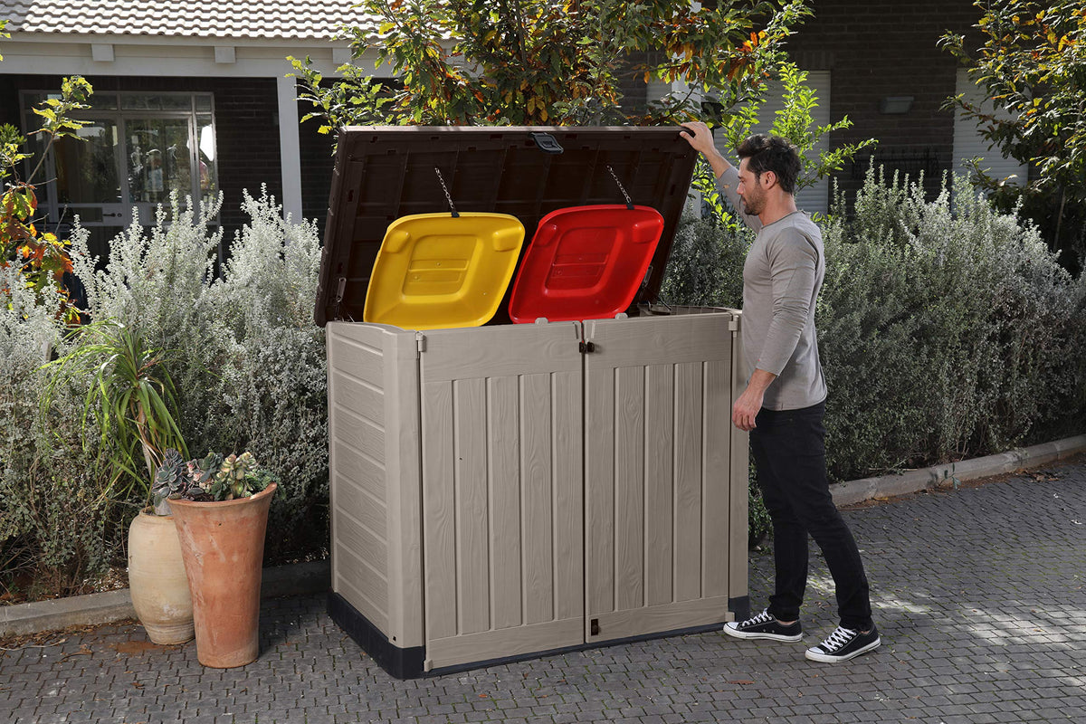 1200L Outdoor Garden Storage Shed with Lift-Up Lid & Double Doors – view 6