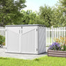 Large Outdoor Plastic Garden Storage Box with Hinged Lid