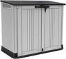 Keter Store-It-Out Nova Outdoor Garden Storage Shed – Light Grey with Dark Grey Lid, 880L Capacity