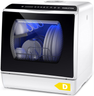 Mini Table Top Dishwasher – 6 Programs, Touch Control, Auto Drying, Baby Care & Fruit Wash
